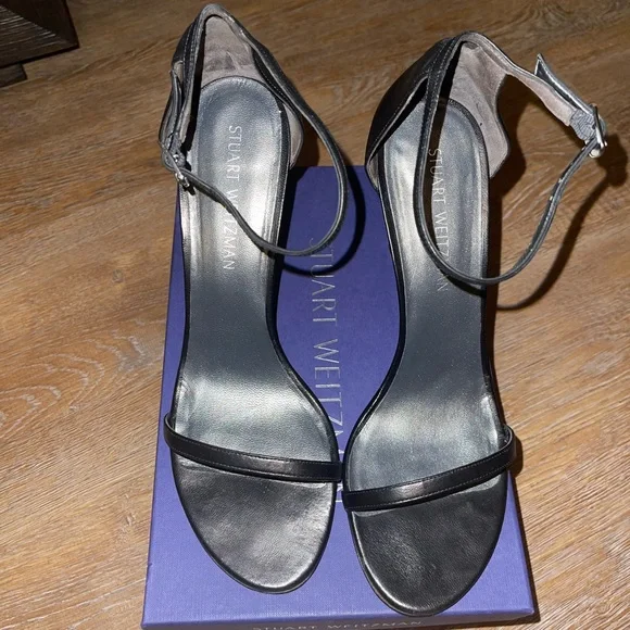 Stuart Weitzman Nudistsong heels in Black Nappa Leather in size 41 - Picture 3 of 6